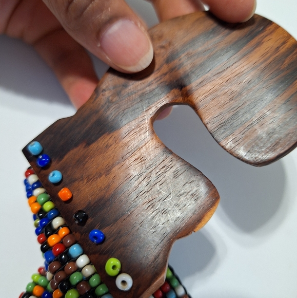 Boho Multicolored Glass Seed Beaded Stretch Belt main image 5
